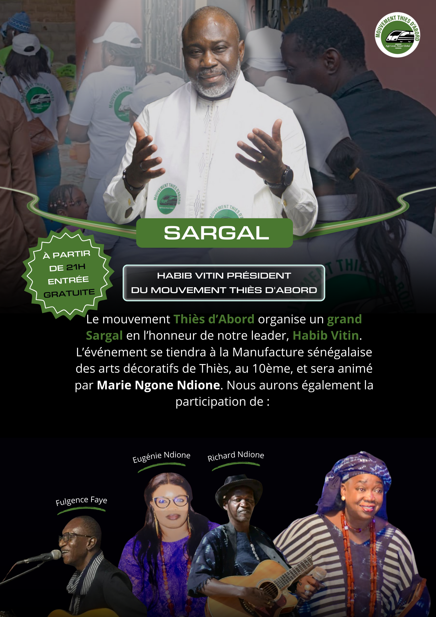 SARGAL DU PRESIDENT HABIB VITIN